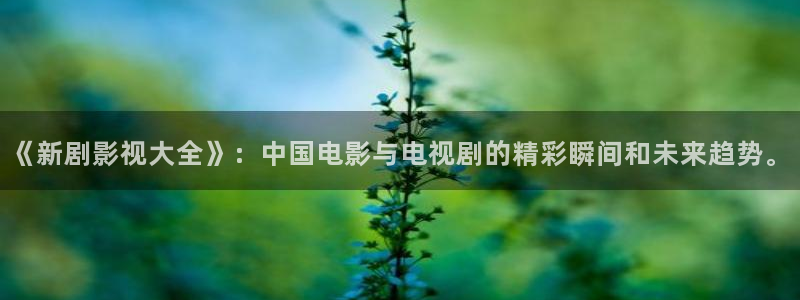 青苹果影院yy4138：《新剧影视大全》：中国电影与电视剧的精彩瞬间和未来趋势。